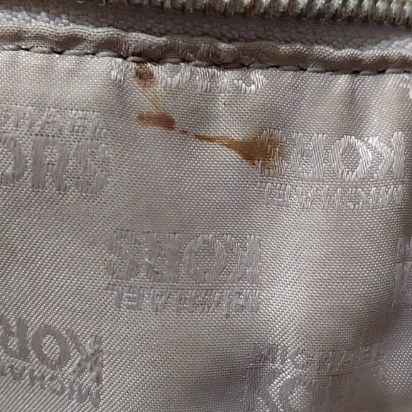 Michael Kors Jet Set Gray Logo Tote Monagrammed Shoulder Bag - Picture 12 of 13